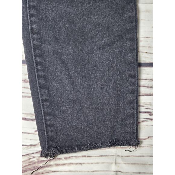 Kut From the Kloth "Donna" Jeans Womens 6 Black High Rise Ankle Skinny Dark - Picture 7 of 13